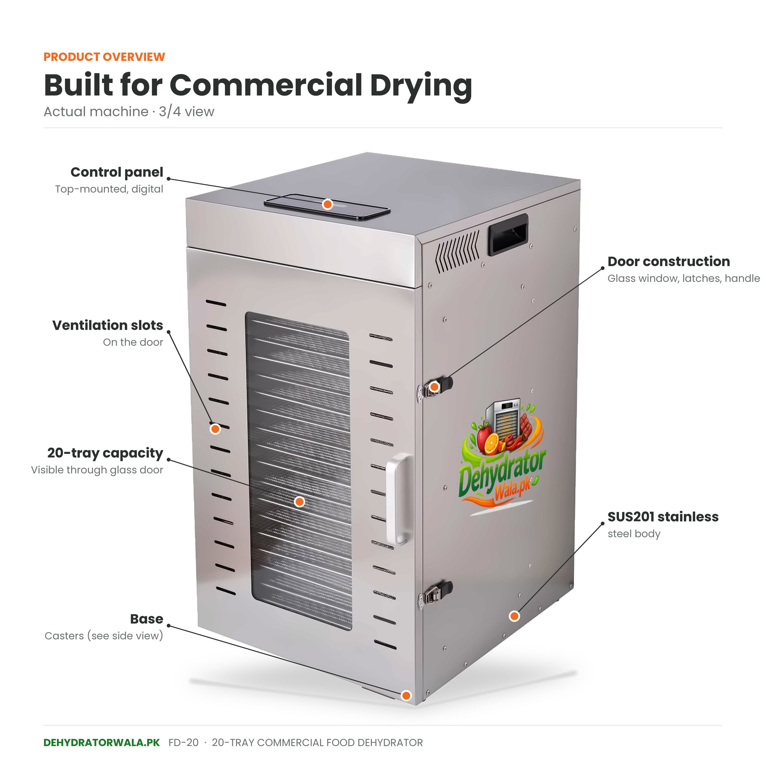 20 Trays Dehydrator Machine by Dehydratorwala.pk  2nd