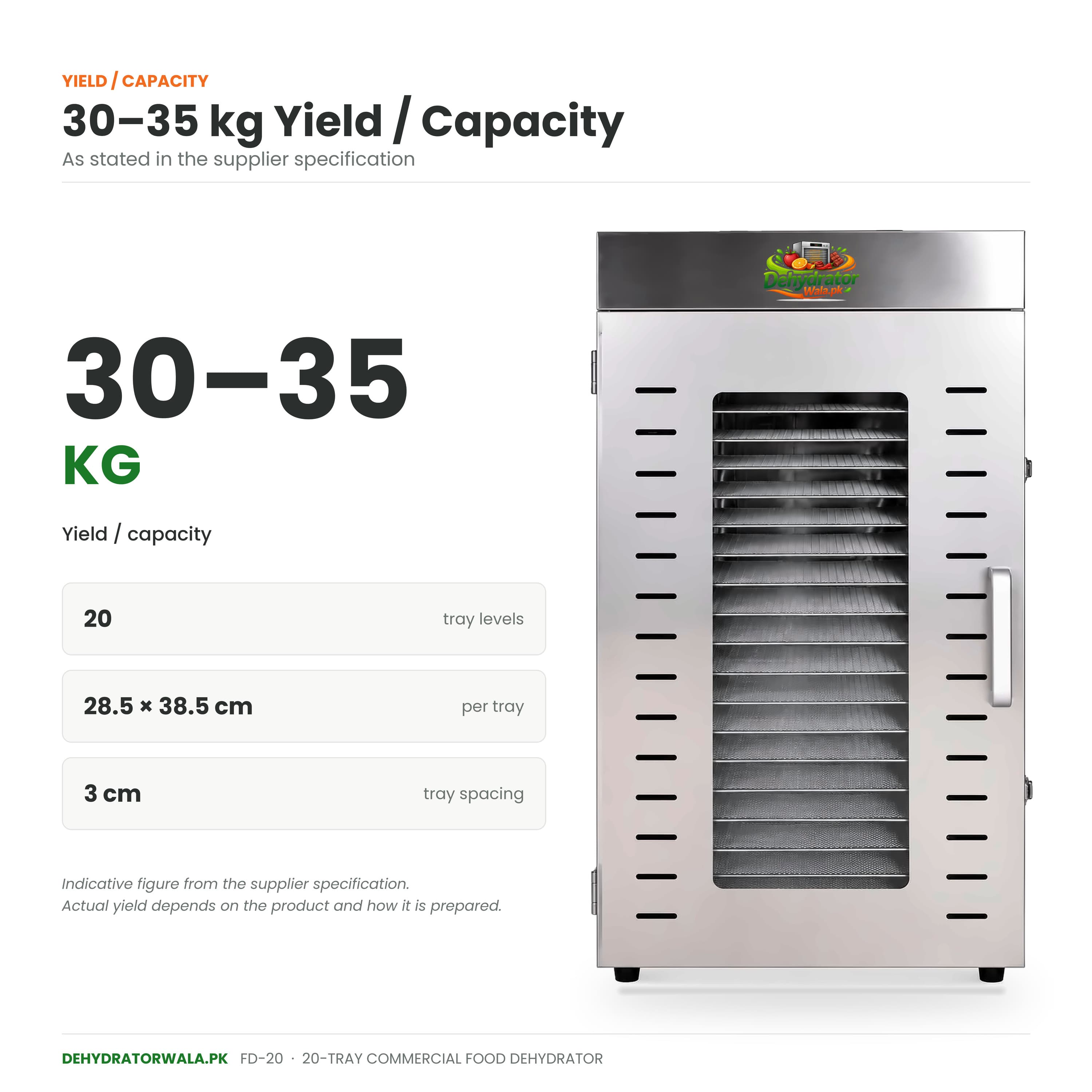 20 Trays Dehydrator Machine by Dehydratorwala.pk 6th image
