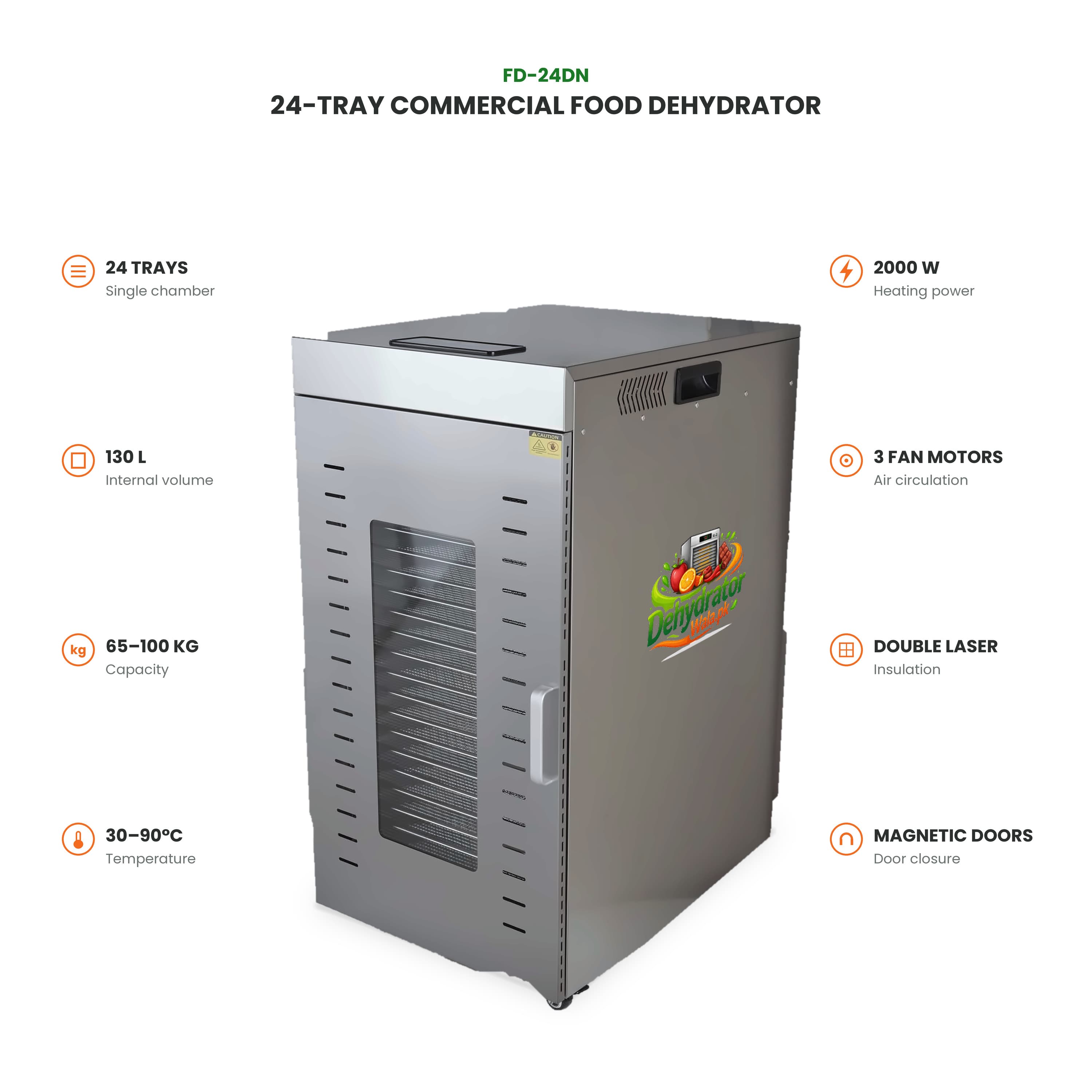 24 Trays Dehydratior Machine dobule layer insulated heavy duty machine in pakistan  3